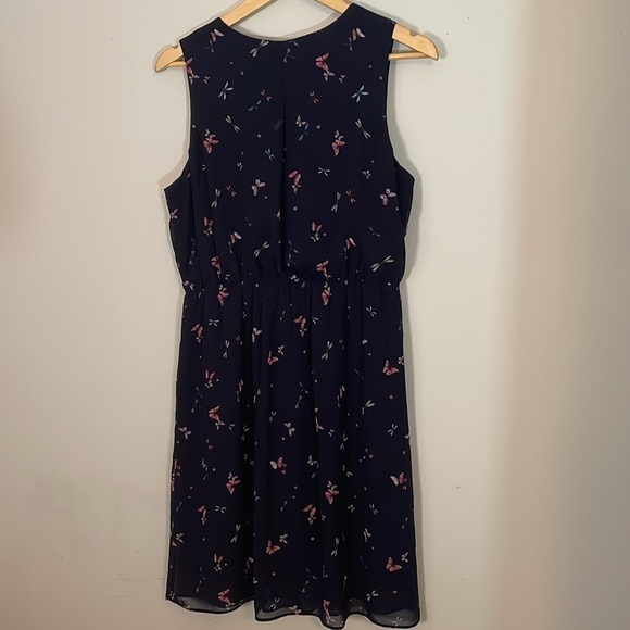 Women’s sleeveless floral ruffle drawstring flowing dress - Picture 10 of 10